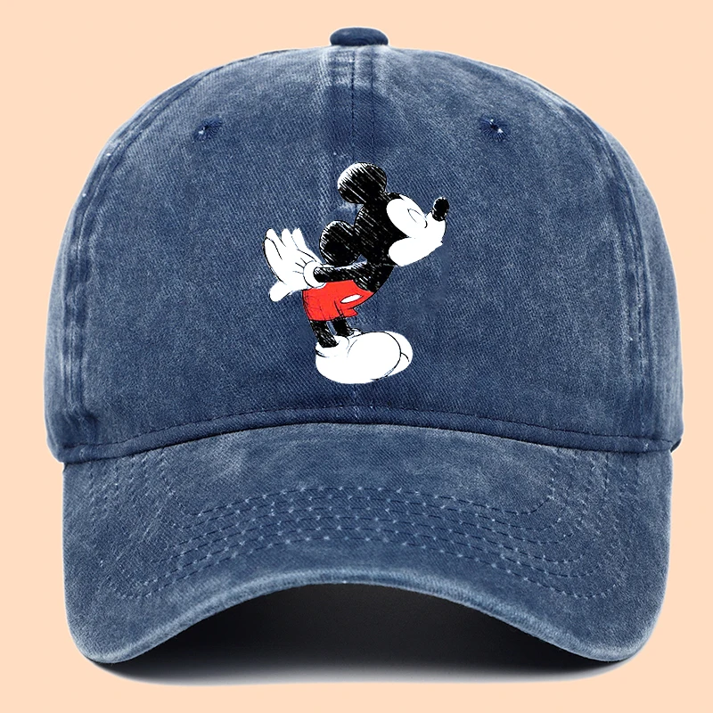 Mickey Mouse Minnie Disney Daisy Baseball Cap for Women Men Cartoon Printed Red Black Purple Sunshade Hats Adult Hip Hop Caps