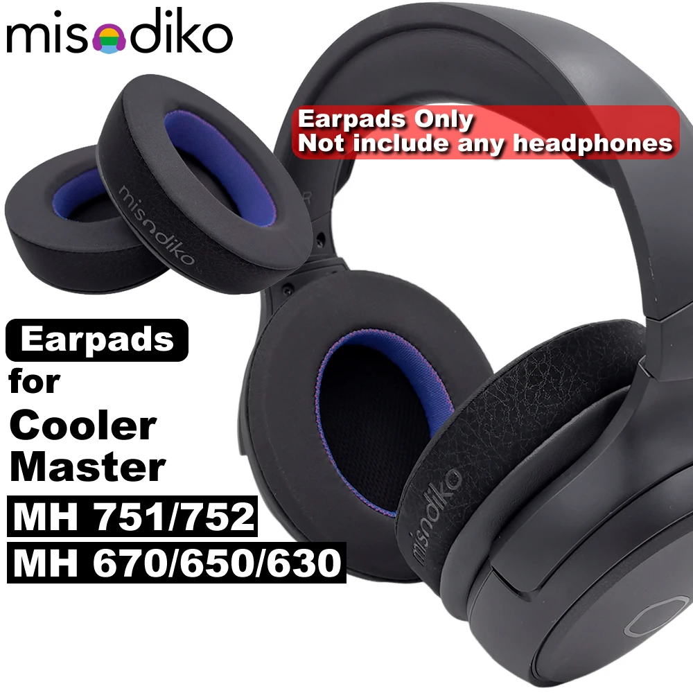 misodiko Upgraded Earpads Replacement for Cooler Master MH670 / MH751 / MH752 Gaming Headset