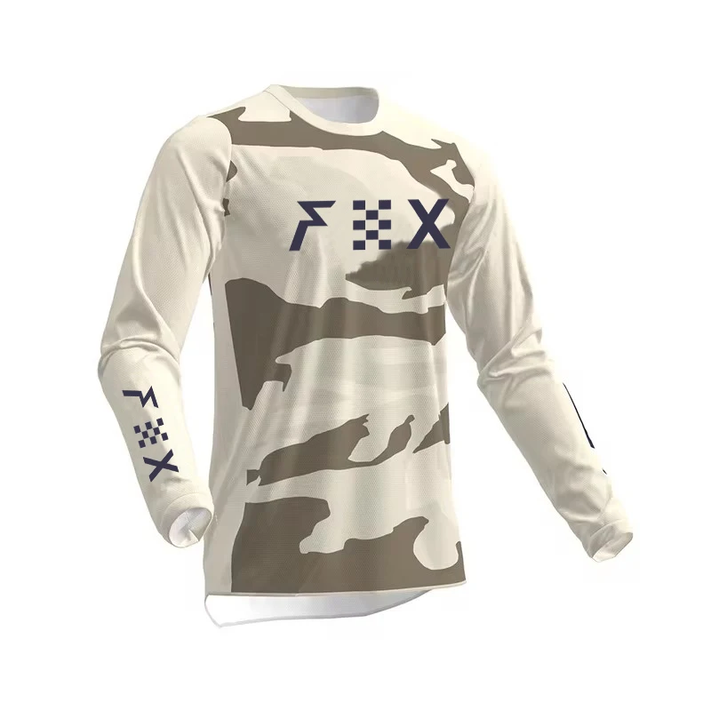 

FHX Men's Downhill Jerseys Mountain Bike MTB Shirts Off-Road DH Motorcycle Motocross Sportwear Clothing FOX Motocross jersey