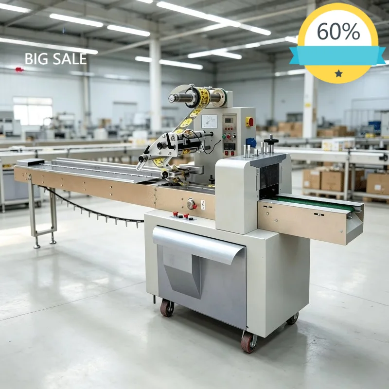Automatic Horizontal Pillow Packaging Machine for Food Wrapping and Pouch Packaging High Efficiency CE Certified
