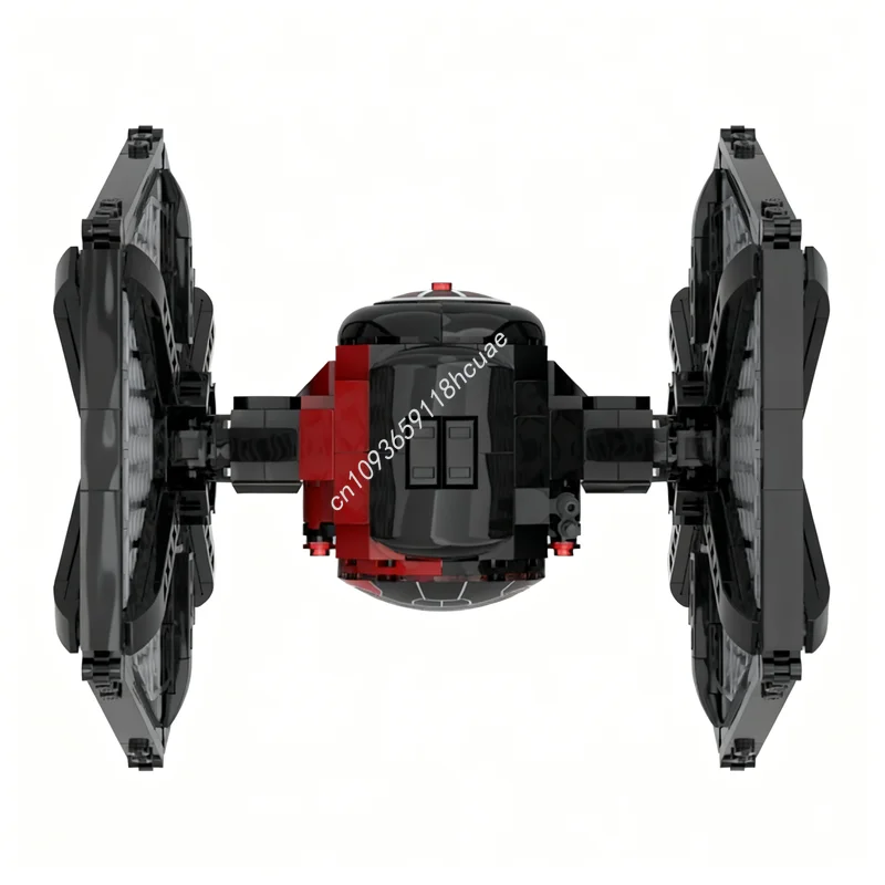 

583 детали MOC: Модель космического корабля TIE Sf First Order — Конструктор «Звездная битва», идея для подарка на Рождество