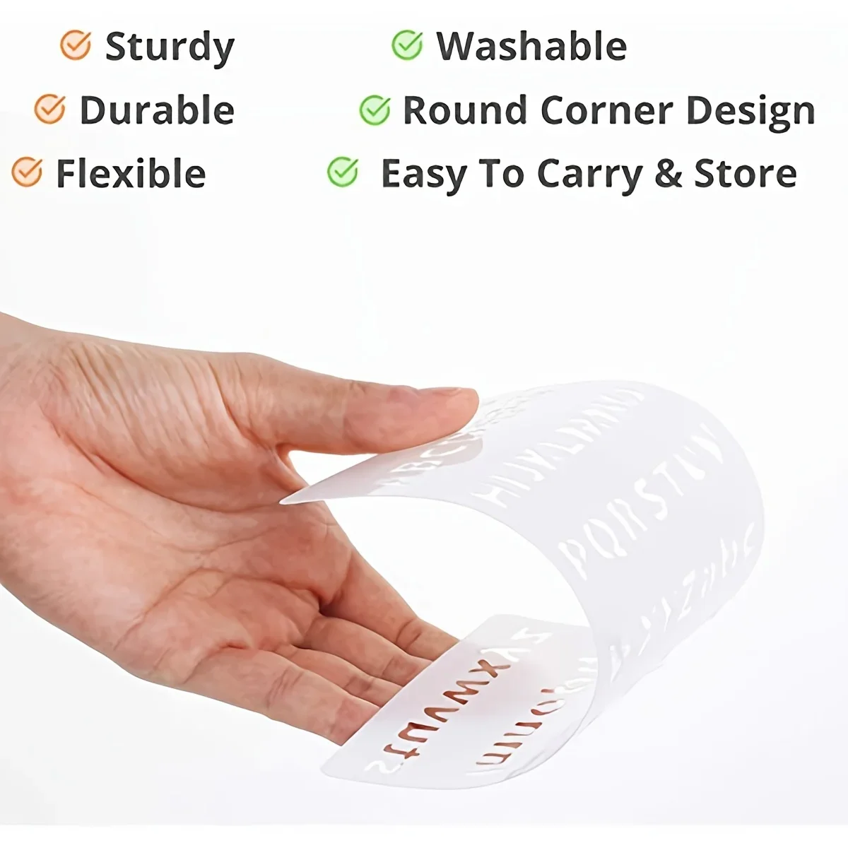 Szablony wielokrotnego użytku z tworzywa sztucznego z literami alfabetu i cyframi, do rysowania, malowania, dziennika, pisania, albumu do scrapbookingu, rękodzieła DIY, 12 sztuk