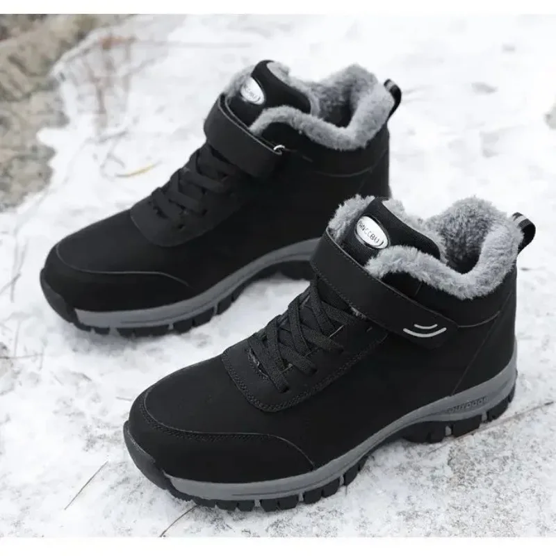 Men Hiking Boots Outdoor Mountain Climbing Sneaker Mens Top Quality Casual Snow Boots Waterproof Warm Winter Shoes Man Trekking