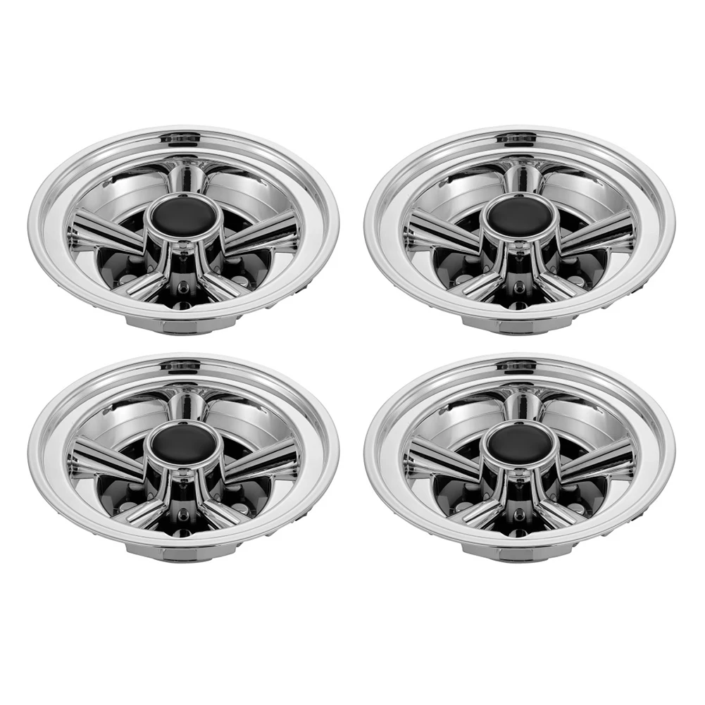 4Pcs Golf Cart Hub Cap 8 Inch SS Chrome Golf Cart Hub Covers Shiny Wheel Covers Hubcaps For Club Car Golf Cart 8 Inch