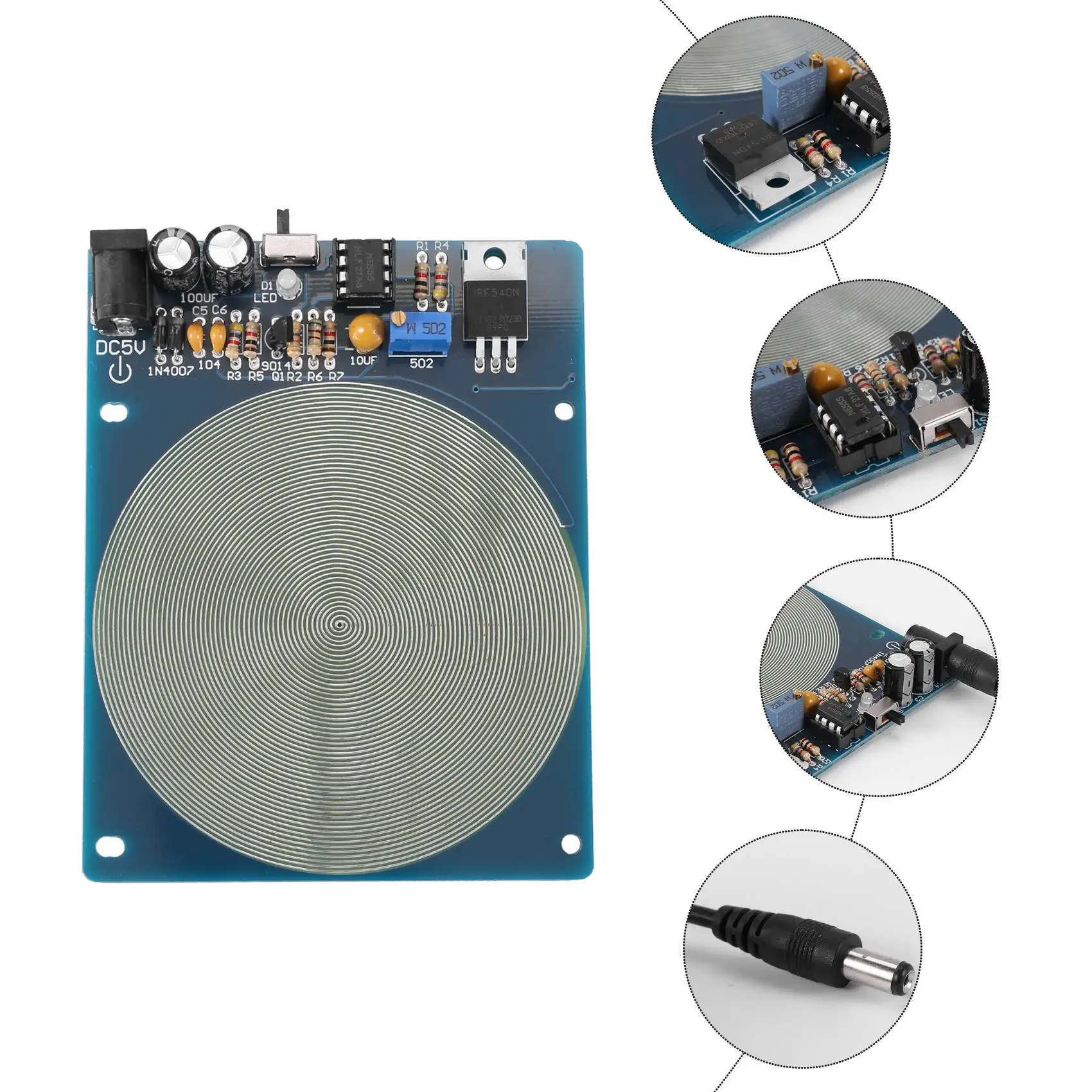 Dc 5V 7.83Hz Precision Resonance Ultra-Low Frequency Pulse Wave Generator Audio Resonator
