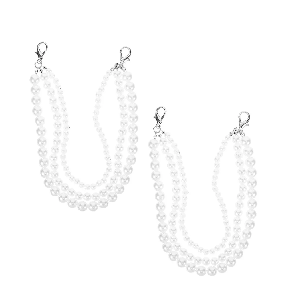 Pearl Sneaker Charms Shoes for Sneakers Chain Decor Accessories Chains Decorative