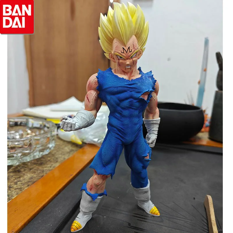 20cm Anime Vegeta Dragon Ball Figures Majin Vegeta Sky Action Figures Battle Damage GK PVC Model Collection Toys Decoration Gift