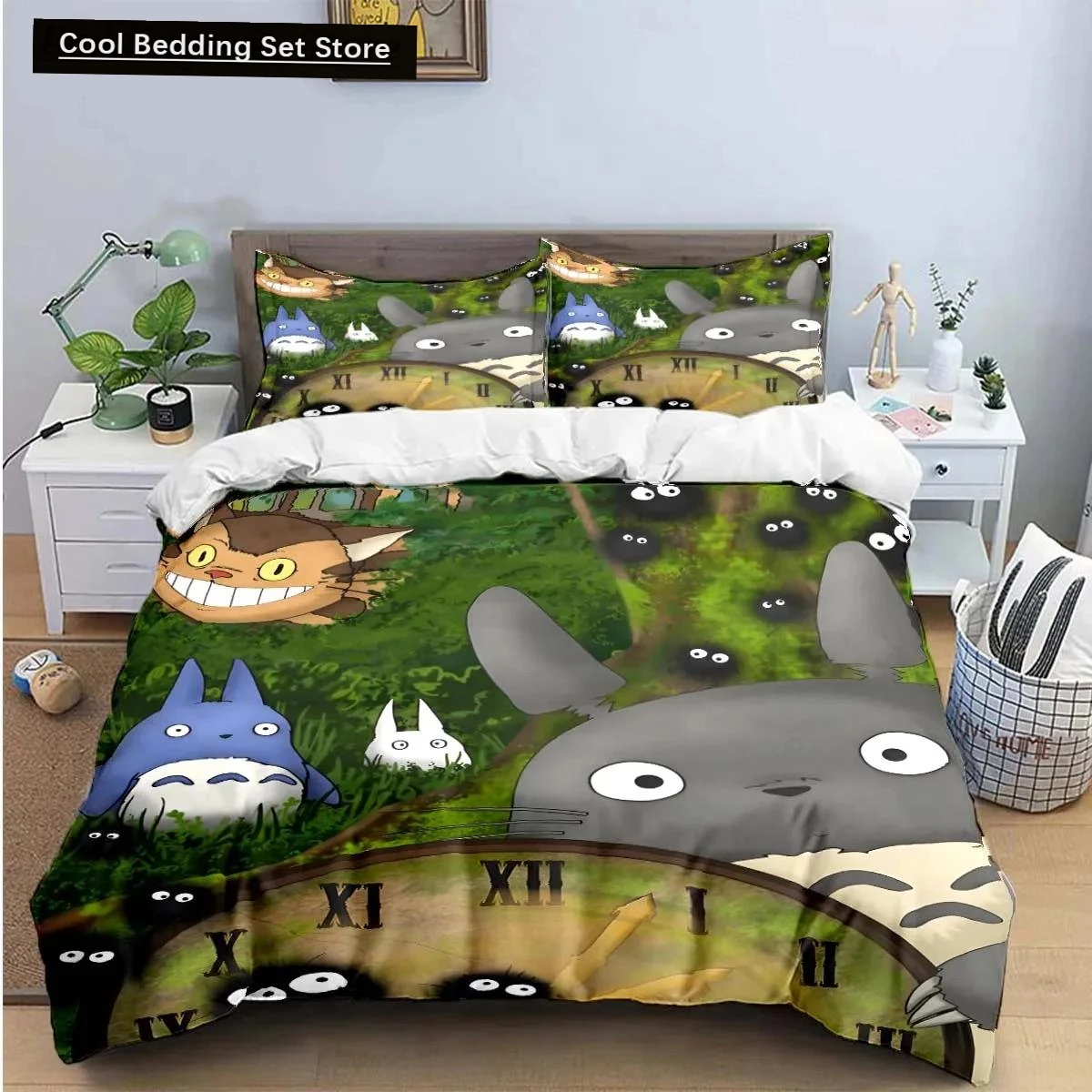 

Chinese Chinchillas Cat Fashion Anime 3D Print 3pcs Bedding Set Duvet Cover Comforter Bed Youth Kids Girl Boys Gift Home Textile