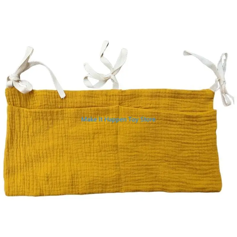 

28EC Crib Cotton Diaper Bottle Molar Toy Storage Bag Keep Gadgets Easy to Access