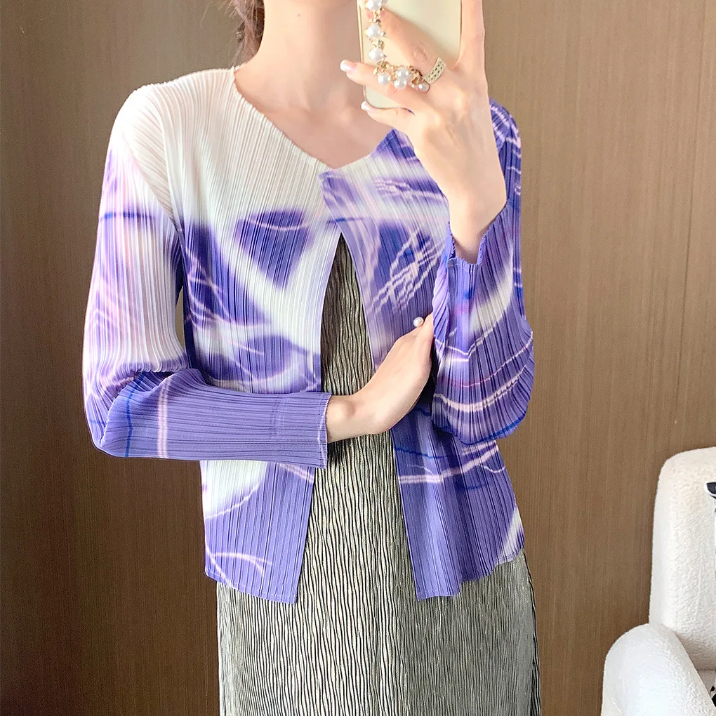 

Весенний женский укороченный кардиган с цветочным принтом, повседневный стиль, стандартной толщины, из полиэстера, коллекция 2024