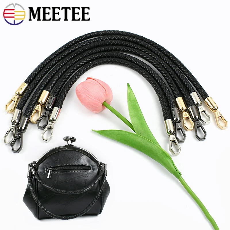 

1Pc 30/40/60/90/120cm PU Leather Bag Straps Woven Shoulder Strap Women Handbag Replace Handle Rope DIY Bags Accessories