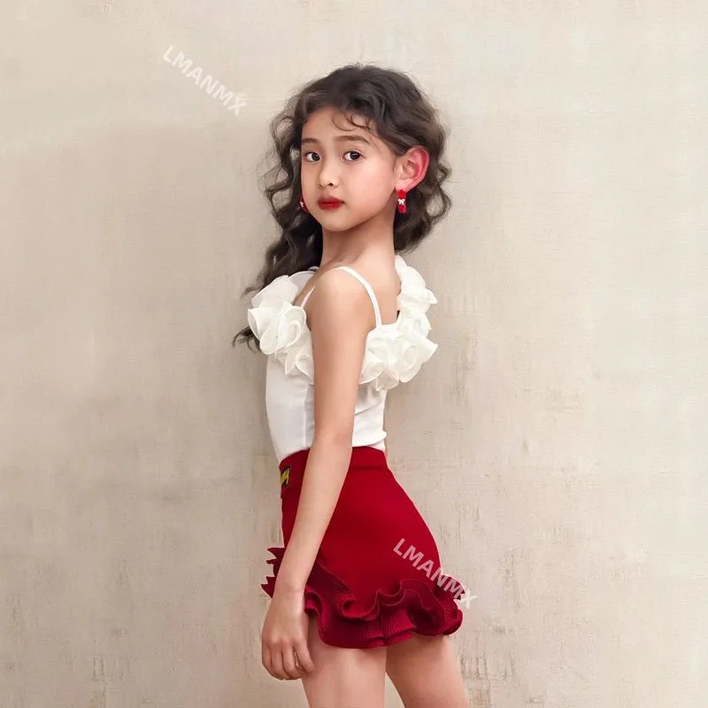 Zomer Latin danskostuums, dagelijkse optredens voor dames, danstraining, jarreteltopjes voor kinderen, rokken