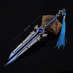 World of Warcraft Weapon Worldcarver Sword Blade Two Handed Sword Game Peripheral 21cm Metal Weapon Model Ornaments Crafts Toys