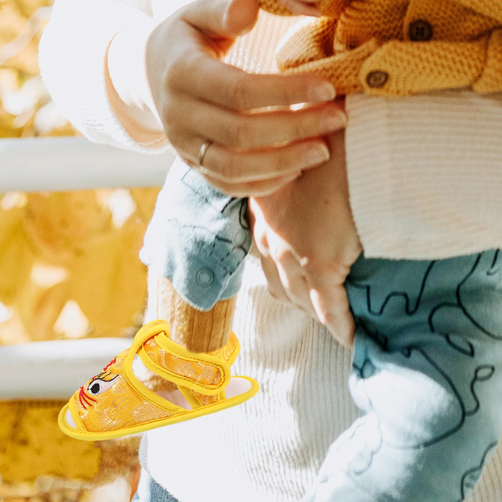 

Newborn Tiger Head Soft Sole Infant Walking Shoes Silk Yellow Size 12 Comfortable Breathable Kids Shoes For Summer