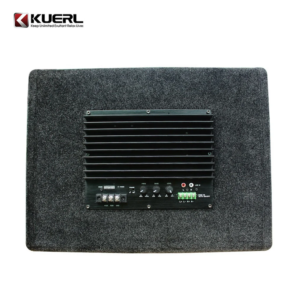 China factory wholesale 2000W big power audio subwoofer active 12v 10 inch trapezoidal car subwoofer