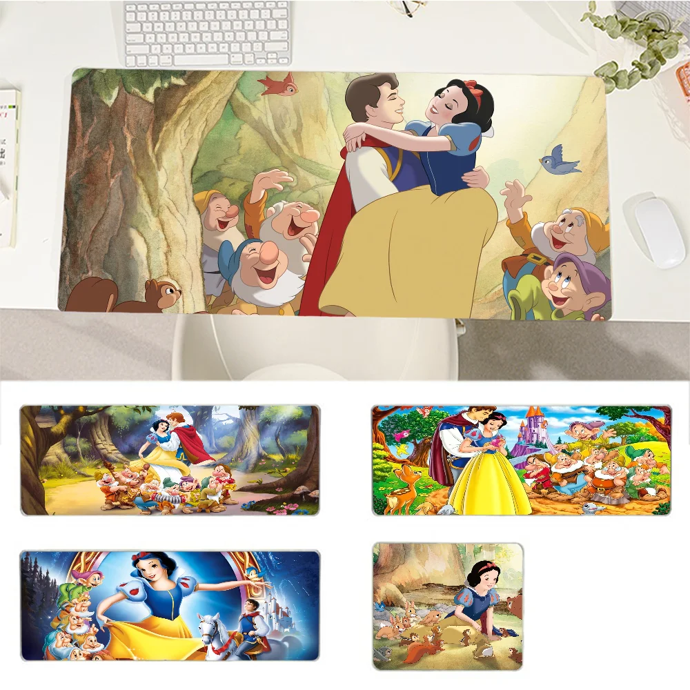 

Disney Snow White Mousepad Cute Natural Rubber Gaming mousepad Desk Mat Size for Game Keyboard Pad for Gamer