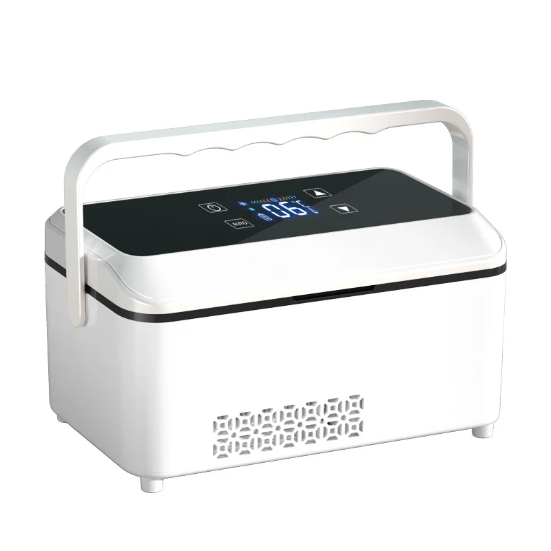 USB Interface Box With Handle Portable Rechargeable Car And Home Dual-use Medicine Display Cooler Box