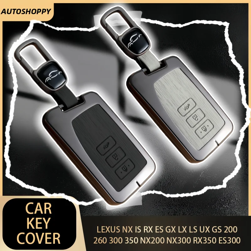 

For Lexus NX IS RX ES GX LX LS UX GS 200 260 300 350 NX200 NX300 RX350 ES300 Metal Car Remote Key Case Shell Cover Fob Keyless