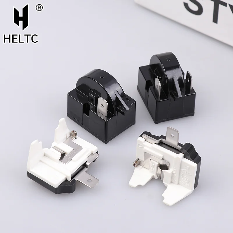 Refrigerator Compressor PTC Start Relay Refrigerator Starter Overload Protector 1/2 Pin 15 Ohm 1/6H Replacement Protector