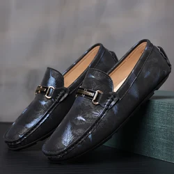 MAEDEF Men‘s High Quality Slip on Loafers 2024 Classics Fashion Leather Casual Male Shoe Comfortable Outdoor Driving Flats Shoes