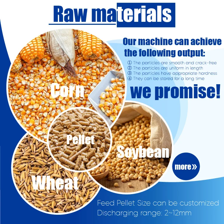 Machines de moulin d'aliments pour petits animaux de poulet de grande capacité RICHI