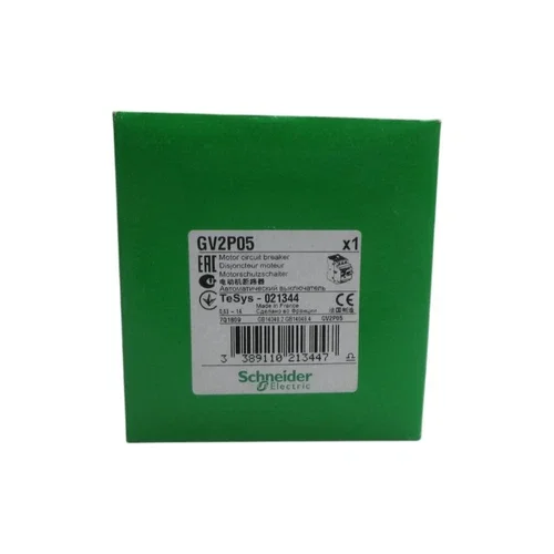 GV2-P05 GV2P05 circuit breaker, GV2, 3P, 0.63-1 A, thermal magnetic, screw clamp terminals