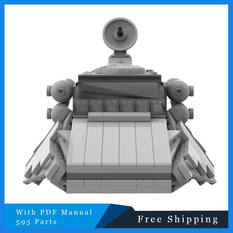 595 PCS Star Battle Building Blocks Light Land Vehicle Technology Toy Model DIY Children Educational Assembly Set Christmas Gift