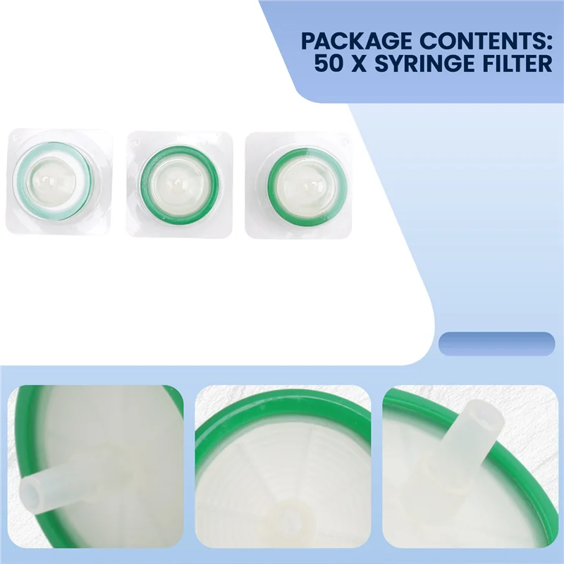 

AB97-50 Sterile Syringe Filters PES, 0.22Um Pore Size, 33 Mm Membrane Diameter, Hydrophilic Filtration High Throughput