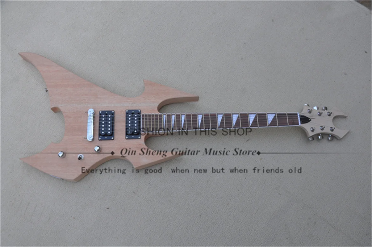 

Mahogany Electric Guitar No Paint Guitar BC Guitar Fixed Bridge Rose wood Fingerboard Maple Neck Available In DIYColors