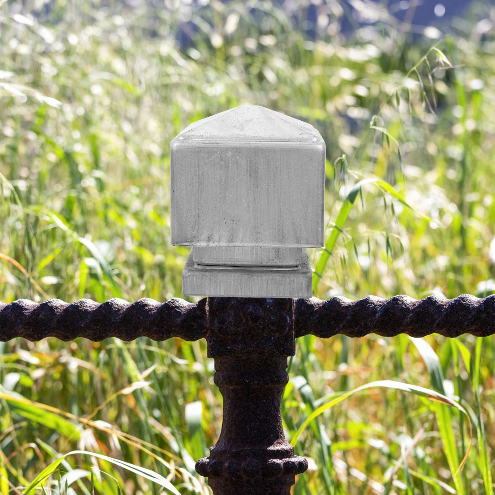 

Square Stigma Decorative Hat 60x60mm Replacement Metal Toppers Durable Garden Galvanized Iron Fence Caps Covers Household