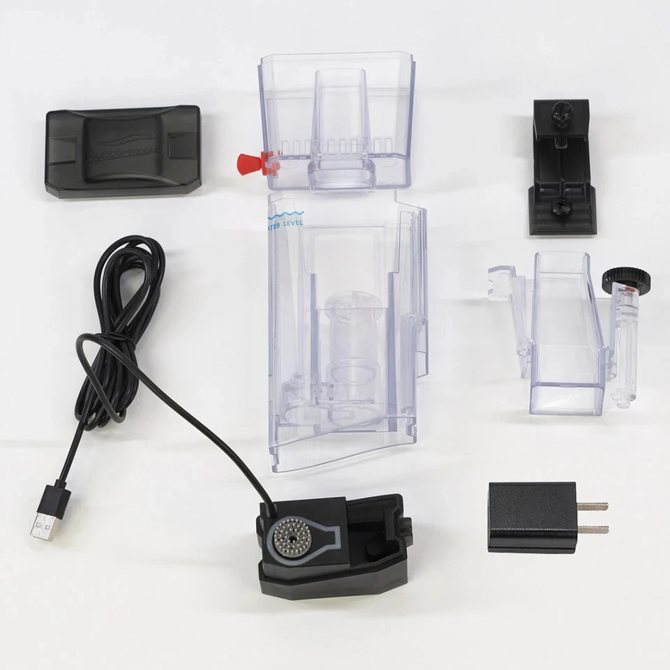 Bubble Magus BM Mini Q Internal Built-in Hanging Cylinder Type Nano Protein Skimmer for 20 Gallons/75L Marine Aquarium Tank