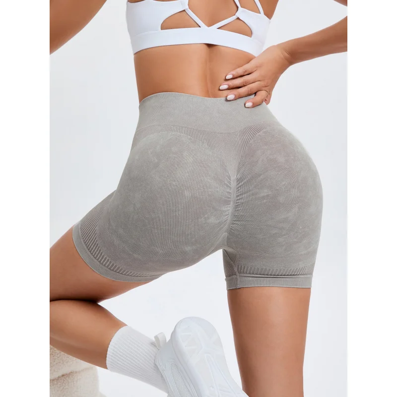 New Seamless Yoga Hot-Selling High-Waist Tummy-Control Shorts Tight-Fit Hip-Lifting Sports Boxer Briefs for Women