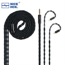 NICEHCK MeetEva 실버 도금 실버 구리 합금 + 실버 도금 OFC MMCX/2 핀 IEM 이어폰 교체 케이블, 히말라야 카덴자용