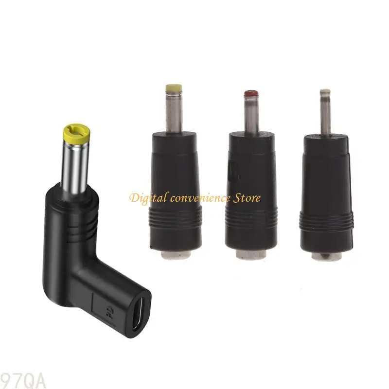 97qa Универсальный тип C USB до 2 5 мм/3 мм/4 0 мм/5 мм адаптер заряда мощности для вентилятора с светодиодом и В 9 Фото №4
