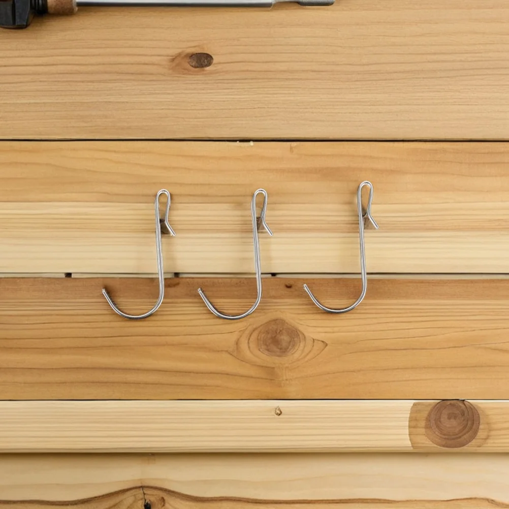 30 шт. нержавеющие J-крючки, многофункциональные настенные вешалки для кухонной утвари, полотенец, аксессуаров для одежды, хранения