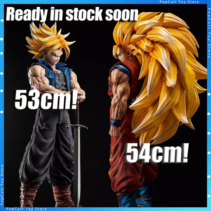 

В наличии Статуя Jt Dragon Ball Z Trunks Son Goku Ssj3 Фигурка будущего Супер Сайян Аниме Фигурки Коллекция Модель Игрушки Подарки