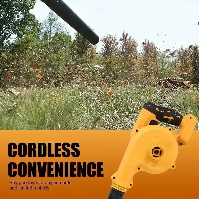 18V Cordless Air Blower 2 IN 1 Vacuum Cleaner Handheld Dust Collector Power Tools, For Garden Yard Leaf Dust Cleaning,No battery