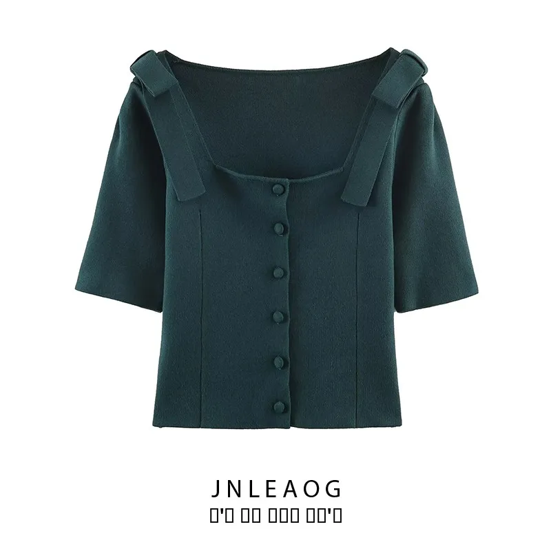 

Модный вязаный верх с волнистым бантом, дизайн из полиэфирного волокна ort Sve, женский кардиган обычной длины, осенняя новинка...