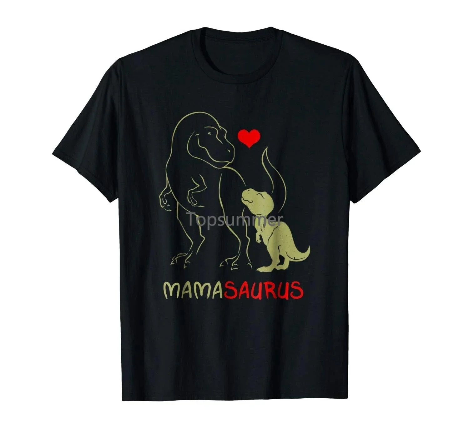 

2019 Fashion Men T Shirt Mamasaurus T Shirt T Rex Mama Saurus Dinosaur Women Mom Gift