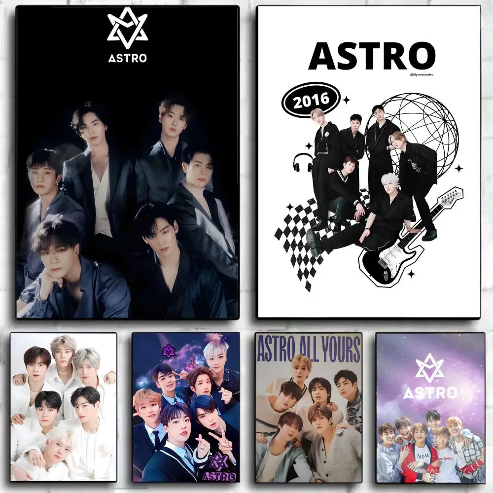 ASTRO kpop idol band decor A-ASTRO Poster Wall Art Print Decorative Mural Home Decor Gift Unframed