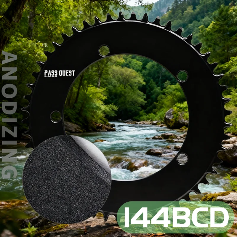 

144 Bcd Chainring 5 Holes Aero Narrow Wide Chainring Aero Front Star For Bicycle 46t 50t 52 54 56t 58t 144bcd Road Bike