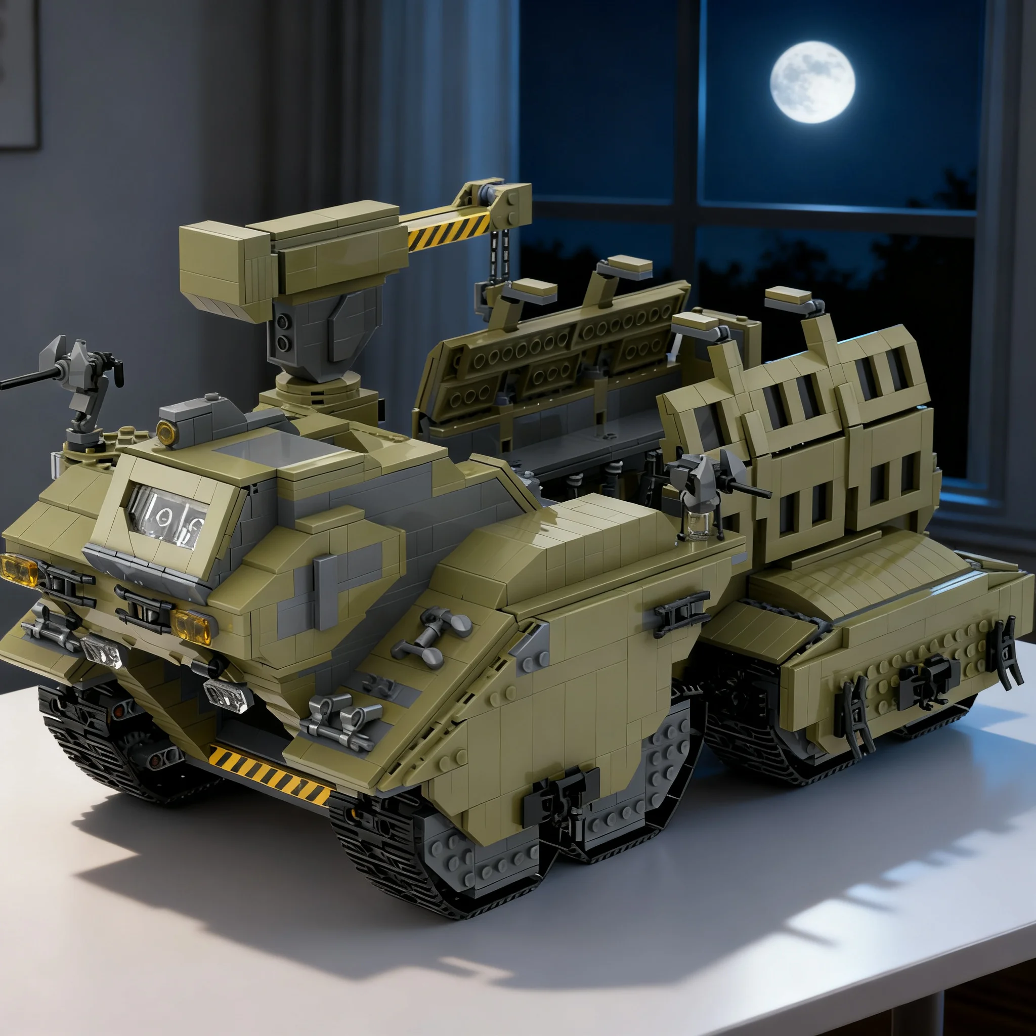 2919pcs MOC Halo UNSC Elephant V2 Icons Model Building Blocks Christmas Gift Creative Idea Craft Assemble Education DIY Brick