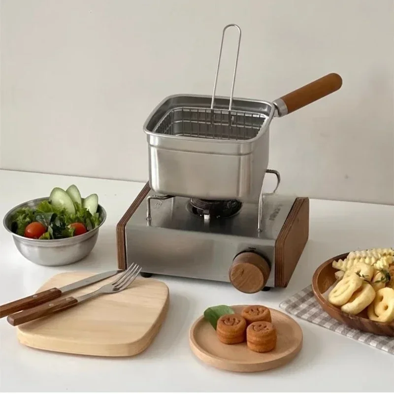 

Multifunctional, Stainless Steel Soup Pot Noodle Cooking Pot Picnic Pot Fryer