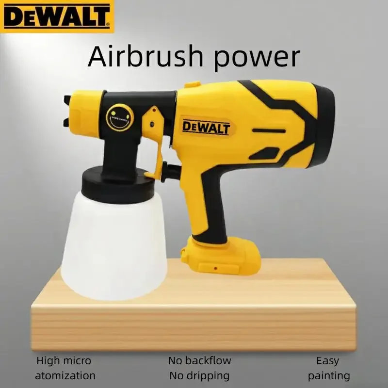 DEWALT High Power Paint Sprayer: Cordless Electric Airbrush for Automotive & Furniture Coating For DEWALT Battery（bare unit）
