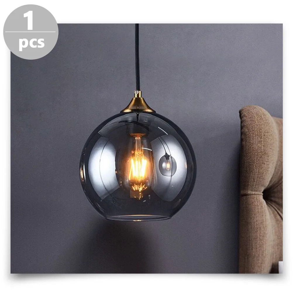 

Pendant Light Clear Glass Ball Lamp Easy Installation Anywhere Chic Decorative Home Use Globe Ceiling Lighting Lamp