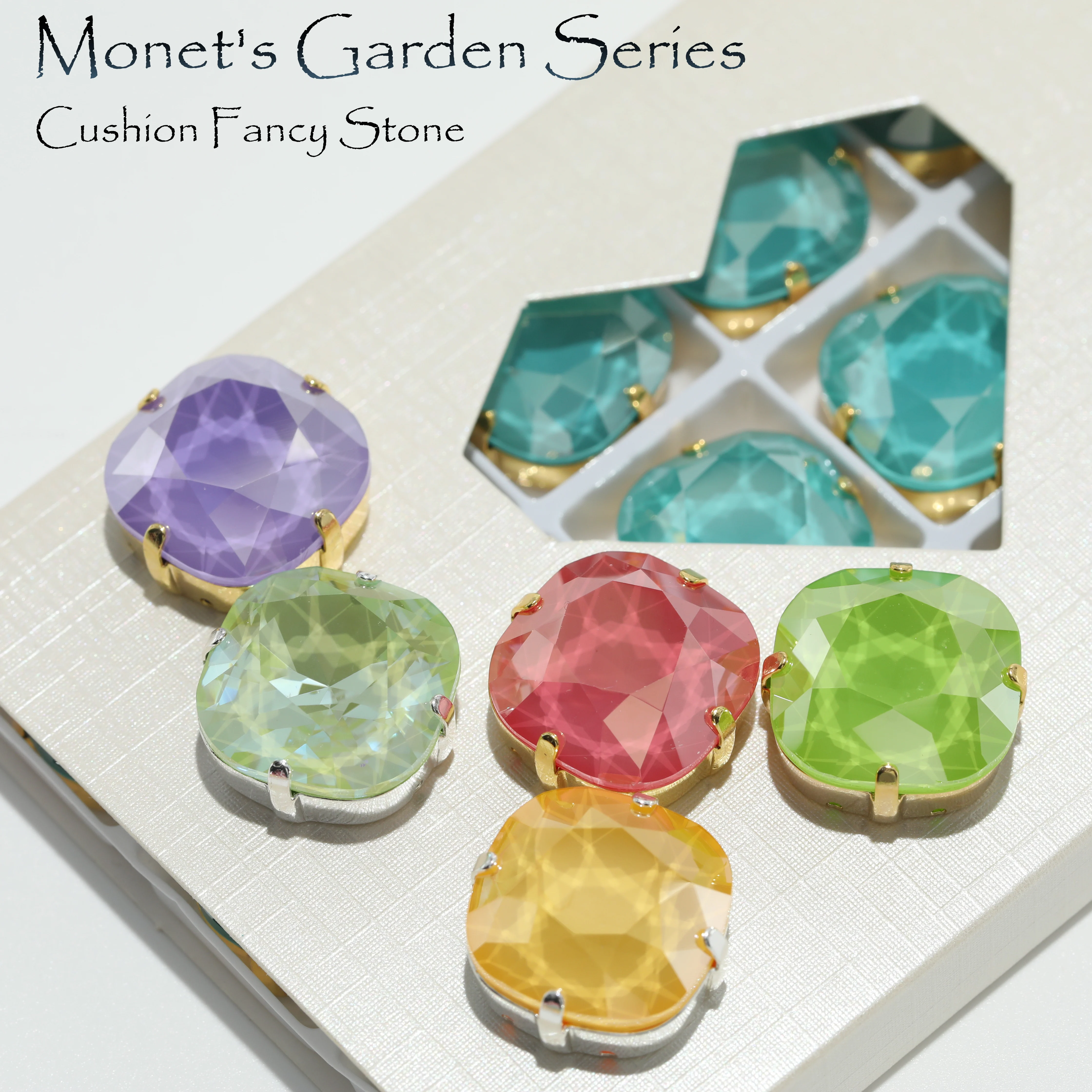 GRST Monet's Garden 2.0 Serie Neue Mocha AB Farbige Krallen-Strasssteine Kristallperlen DIY-Zubehör für Nagelkunst, Kleidung, Taschen, Schuhe – Detail 4
