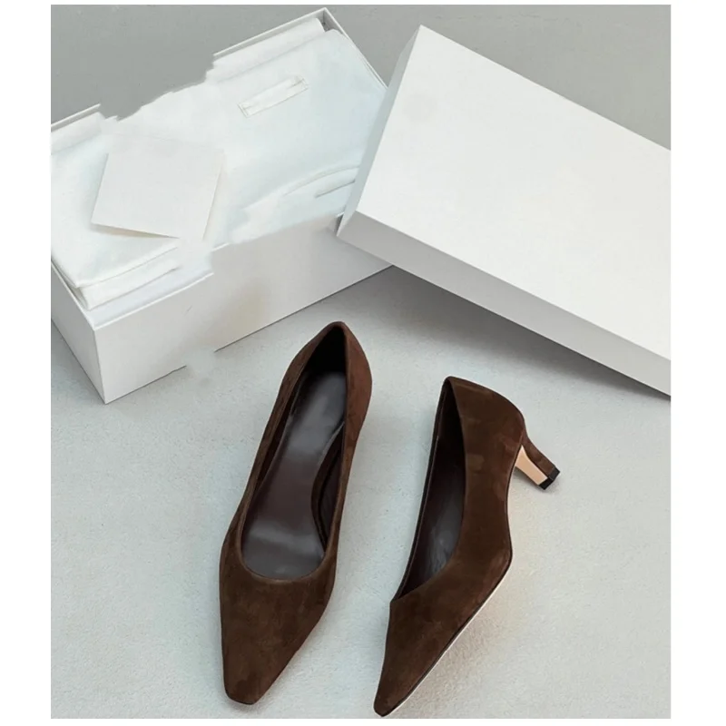 French retro commuting kitten heel shallow mouth 26 year new square toe mid heel women's single shoe