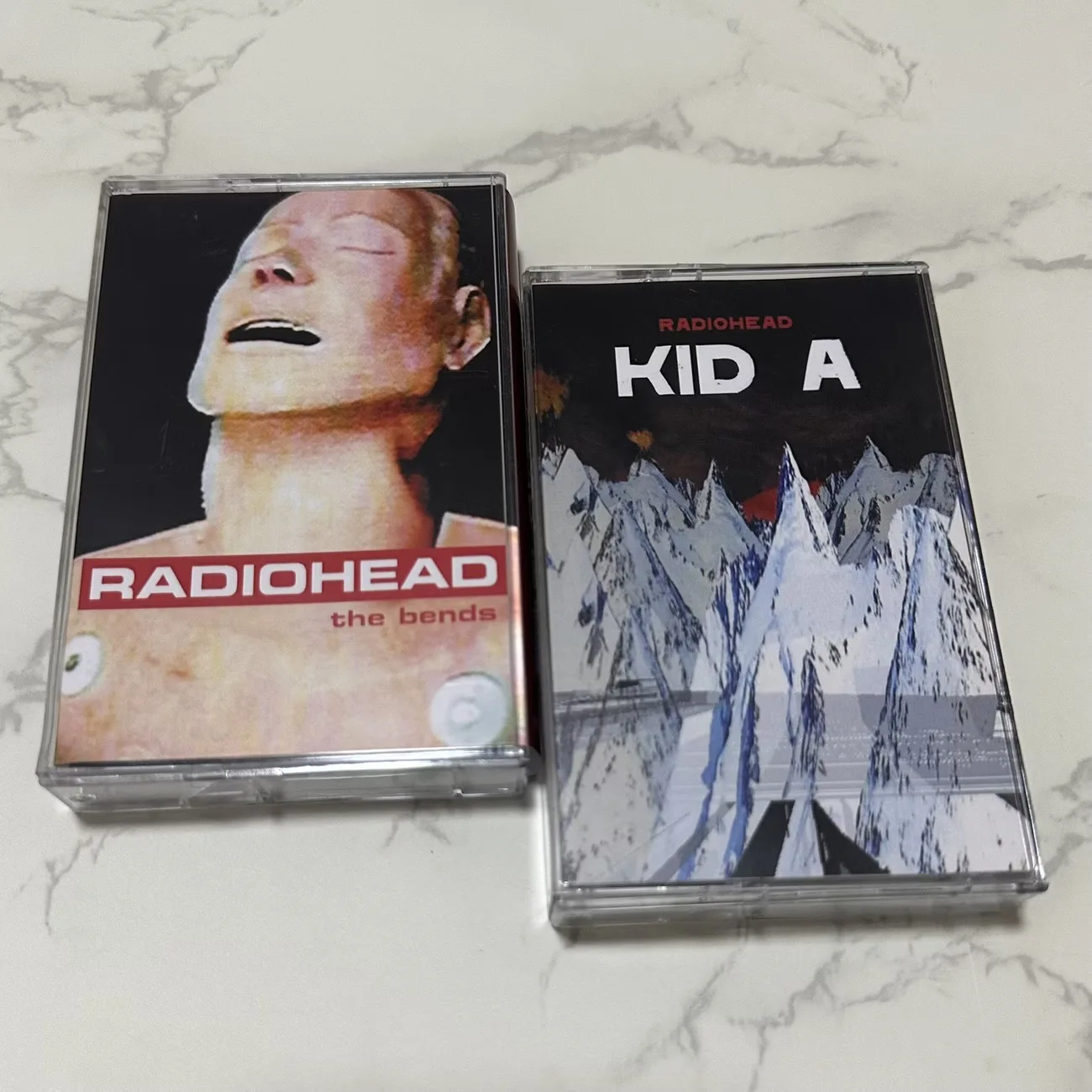 Classic Rock Radiohead Pablo Honey Music Tape Kid A Album OK Computer Cassettes Walkman Recorder The Bends Soundtracks Box Tapes