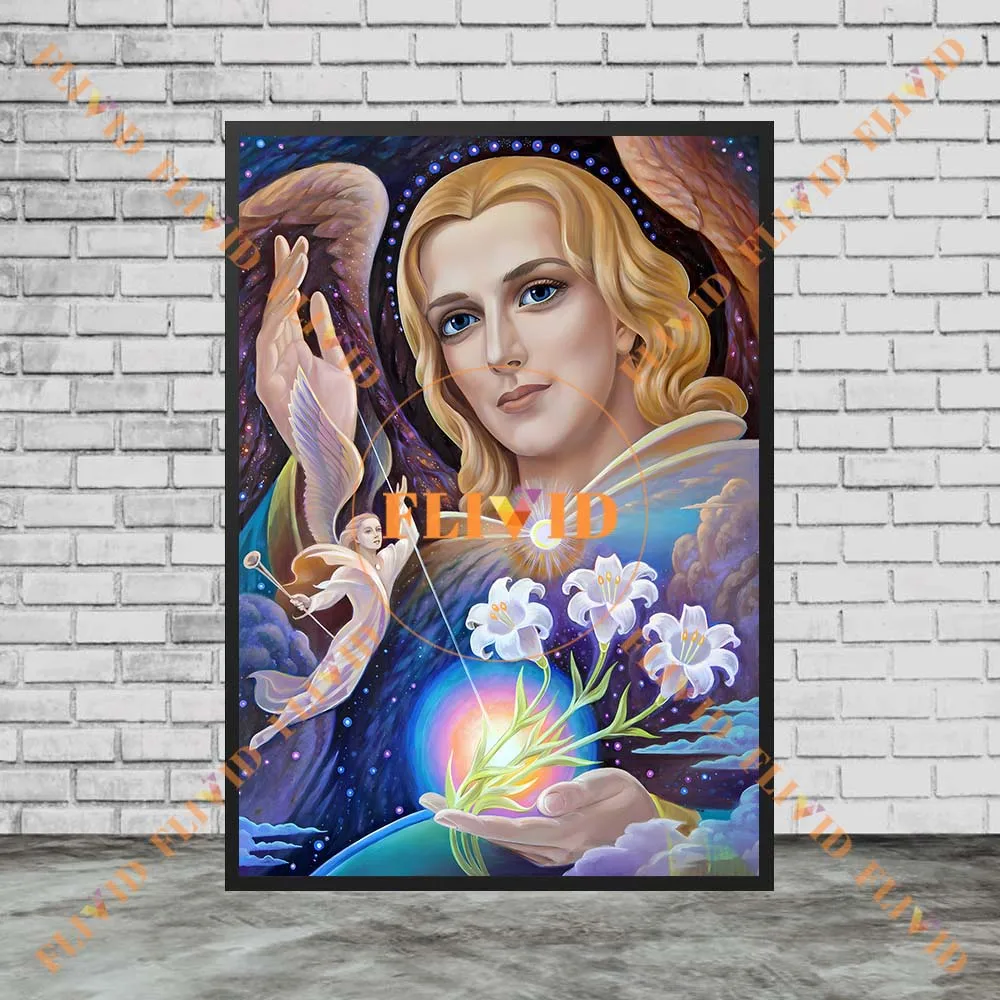 المسيحية مريم العذراء الملصقات يسوع الدين ملصق جدار صور لغرفة الكنيسة ديكور جدار الفن قماش اللوحة غير المؤطرة