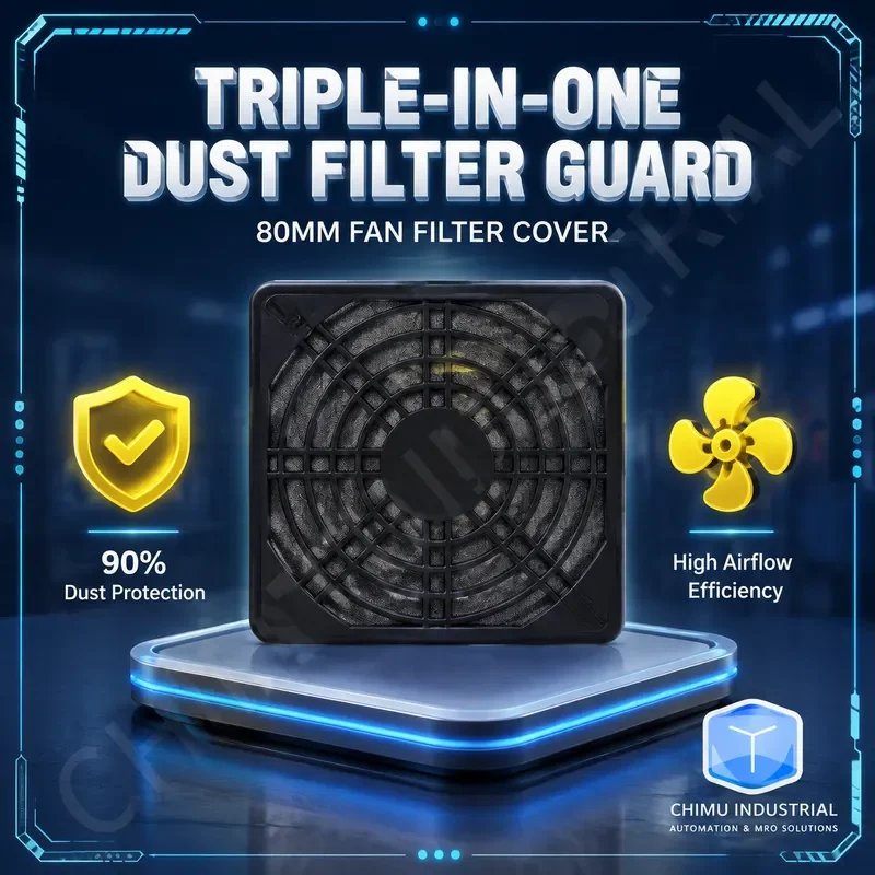 【CHIMU INDUSTRIAL】 for 80mm 90mm 120mm Axial Flow Fan Plastic Dust Filter Cover with Net
